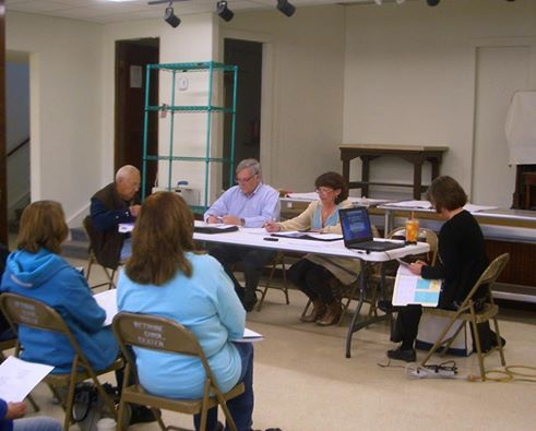 County Commissioner meeting at Wetmore Community Building