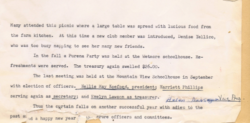 1953-1954 Mountain View Home Demonstration Club page 2
