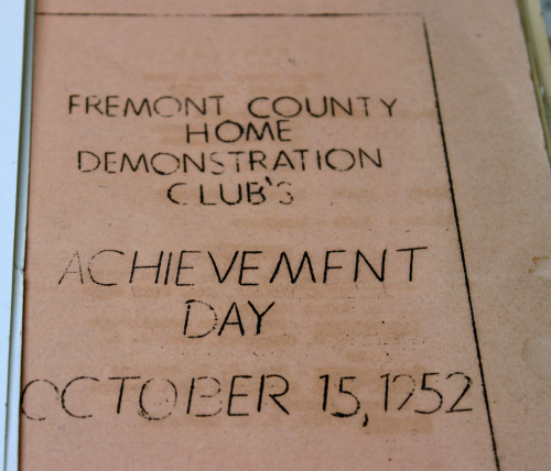 Fremont County Home Demonstration Achievement Day 1952