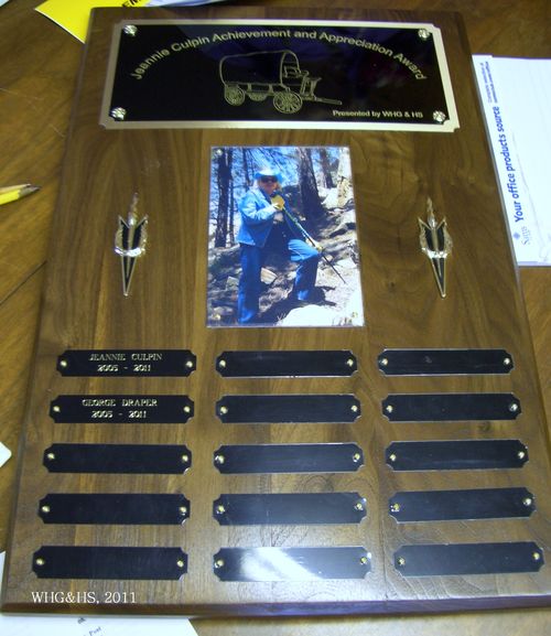 Jeannie Culpin Achievement and Appreciation Award